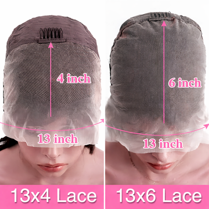 The Valentina Straight Lace Front Wig | 200% Density HD Lace Human Hair Wig with Pre-Plucked Hairline