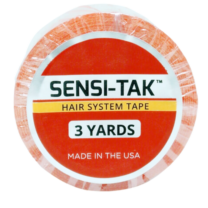 Sensi-Tak Wig Tape Roll, Clear | Strong Double-Sided Adhesive with White Liner for Lace Wigs & Toupees – Multi-Day Hold