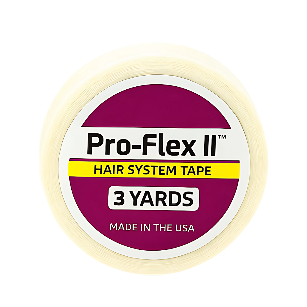 Pro-Flex II Wig Tape Roll, Clear | Double-Sided Adhesive with White Liner for Lace Wigs & Hair Systems – Extended Wear