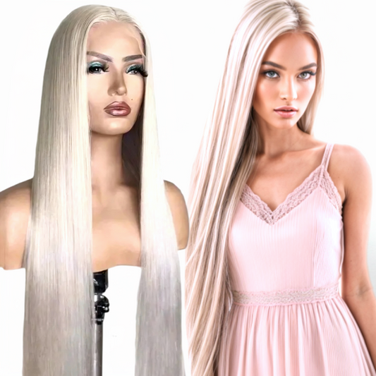 Platinum Blonde N’ Pretty Lace Front Wig – 13x4 Human Hair Wig | Pre-Plucked, Natural Hairline