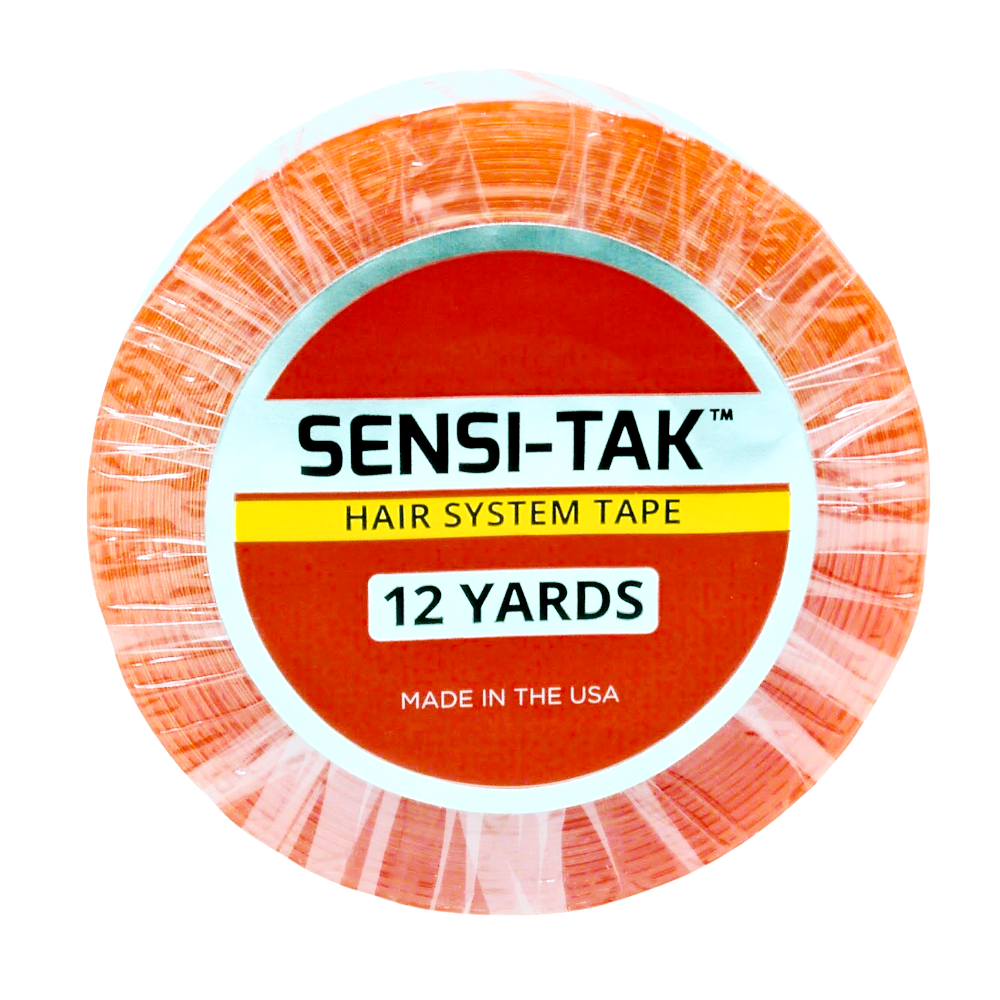 Sensi-Tak Wig Tape Roll, Clear | Strong Double-Sided Adhesive with White Liner for Lace Wigs & Toupees – Multi-Day Hold