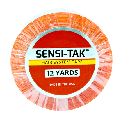 Sensi-Tak Wig Tape Roll, Clear | Strong Double-Sided Adhesive with White Liner for Lace Wigs & Toupees – Multi-Day Hold