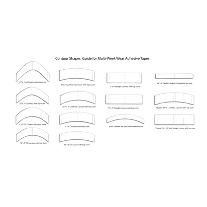 Supertape Low Profile Strips - 36 Clear Double-Sided Adhesive Tabs | Up to 2 Week Hold for Wigs & Toupees