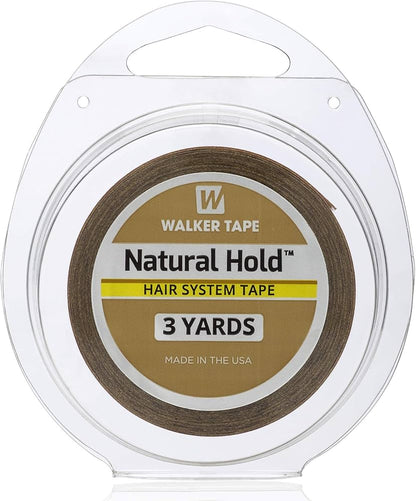 Natural Hold Wig Tape Roll – Clear Double-Sided Adhesive for Lace Wigs & Hair Systems | Strong Multi-Week Wear