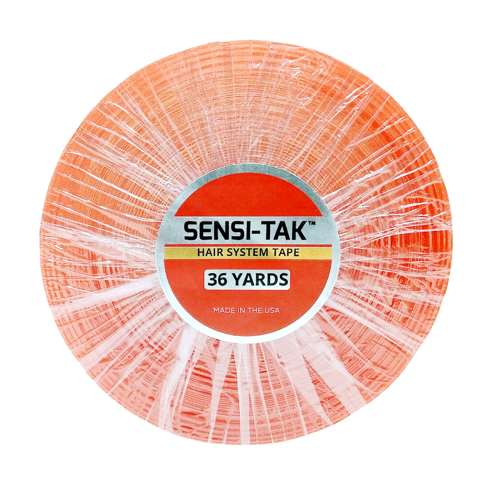 Sensi-Tak Wig Tape Roll, Clear | Strong Double-Sided Adhesive with White Liner for Lace Wigs & Toupees – Multi-Day Hold