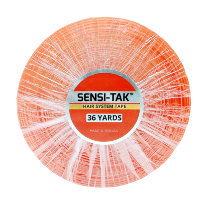 Sensi-Tak Wig Tape Roll, Clear | Strong Double-Sided Adhesive with White Liner for Lace Wigs & Toupees – Multi-Day Hold