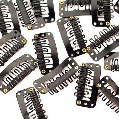 Lace Wig Toupee Metal Snap Clips Large 3.2cm - Haircaredelight.co.uk