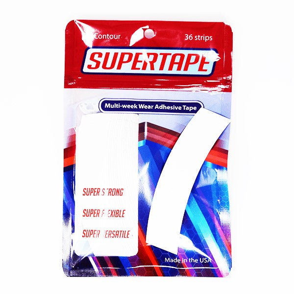 Supertape Super Tape for Lace Wigs Toupees 36 Pieces Clear Double Sided - Haircaredelight.co.uk